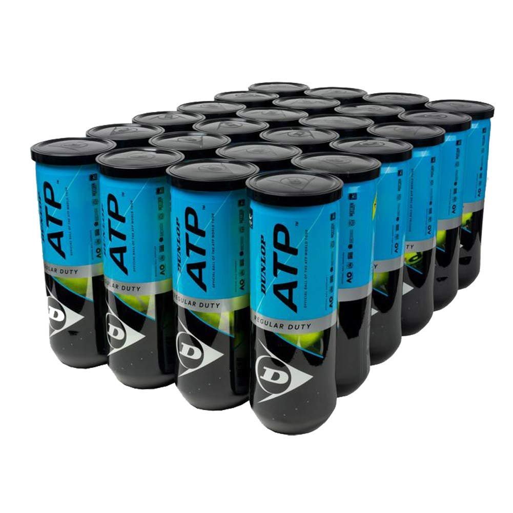 DUNLOP ATP Super Premium Regular Duty Tennis Balls - Best for Clay and Indoor Courts - 3 Ball Can (4 Cans)