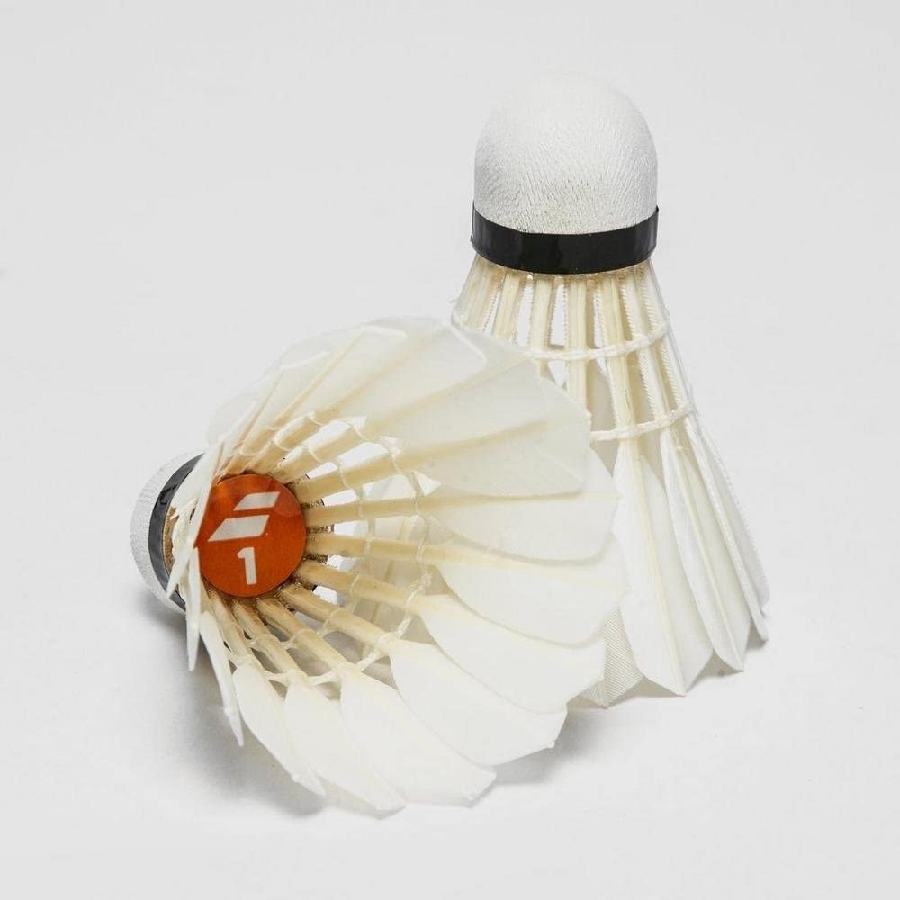 Babolat 1 Feather Shuttlecocks Tube White - 12 Per Tube