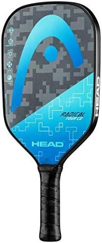HEAD Graphite Pickleball Paddle - Radical Tour Lightweight Paddle w/Honeycomb Polymer Core & Comfort Grip, Blue