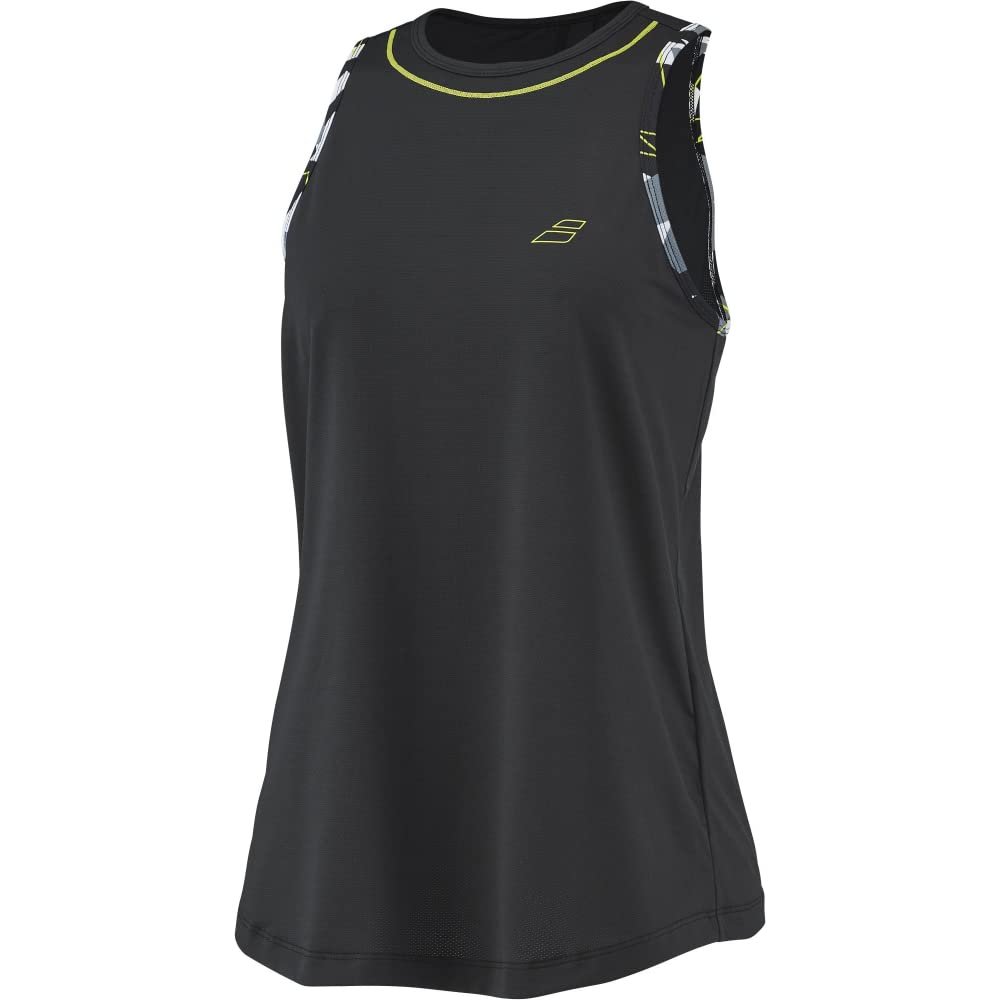 Babolat Women's Aero Tennis Training Tank Top - Black/Black  ( Small )