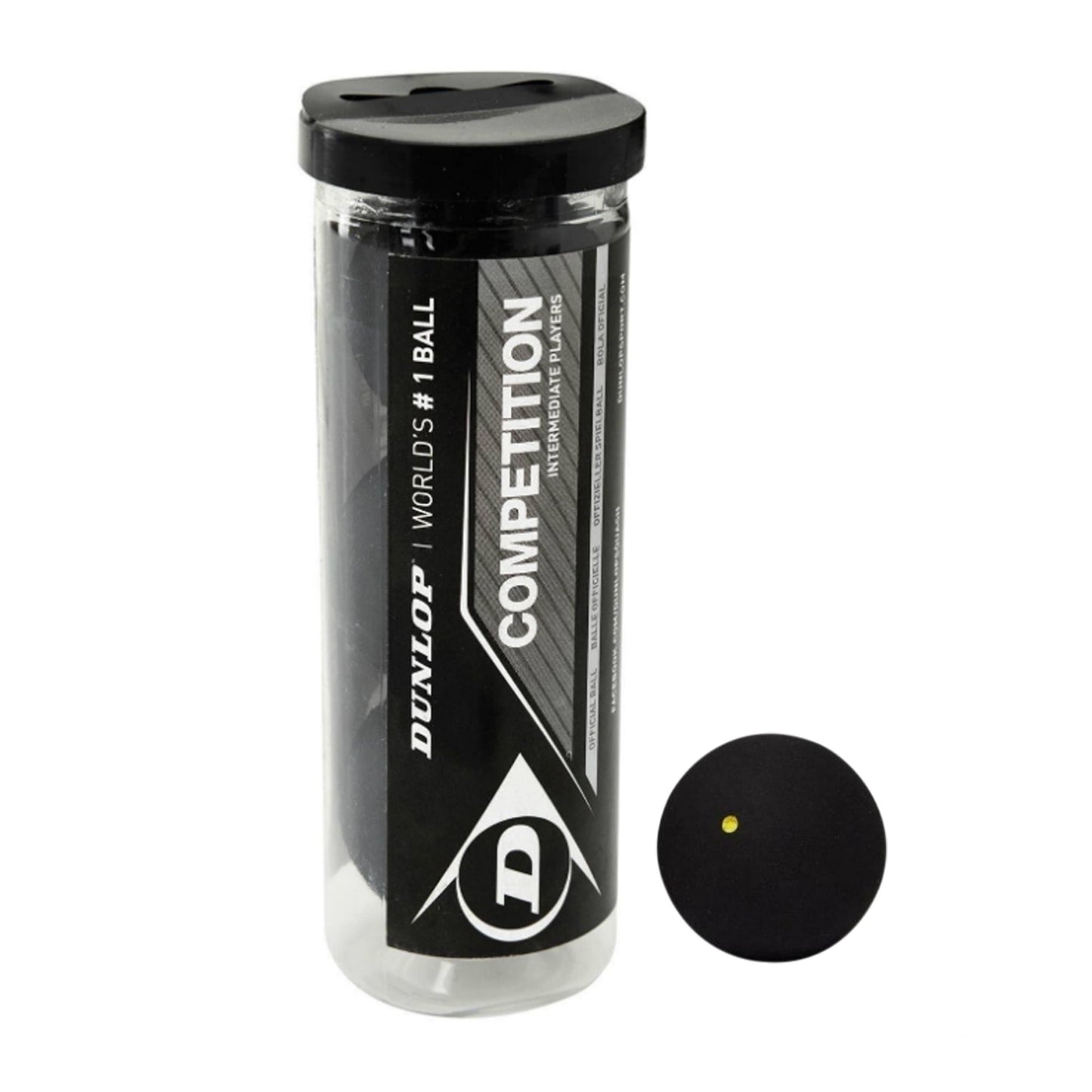 Dunlop Competition Squash Balls - Pack of 3