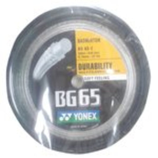 Yonex BG 65 Badminton String Reel 200m - Black
