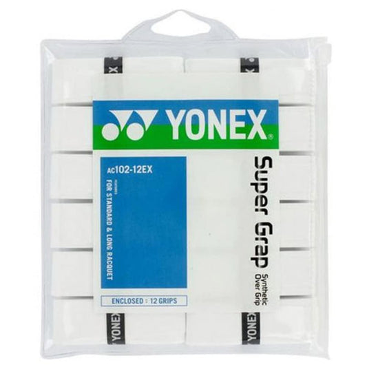 Yonex Super GRAP White 12-Pack Overgrip