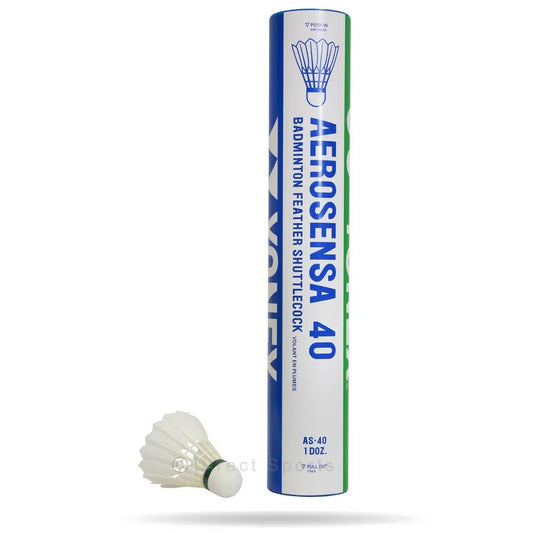 Yonex Aerosensa 40 Goose Feather Badminton - 12 Shuttles