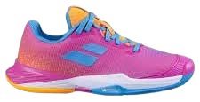 Babolat Jet Mach 3 All Court Junior Tennis Shoes (Hot Pink) (6)