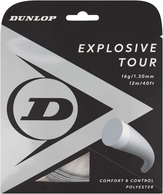 Dunlop Explosive Tour Tennis String, Silver