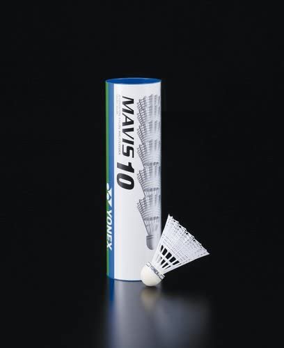 60x YONEX Mavis 10 White Cork Base Badminton Shuttles (10x Pk6) - Medium