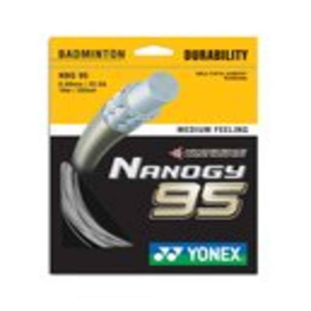 Yonex Nanogy-95 Badminton String - Silver Grey