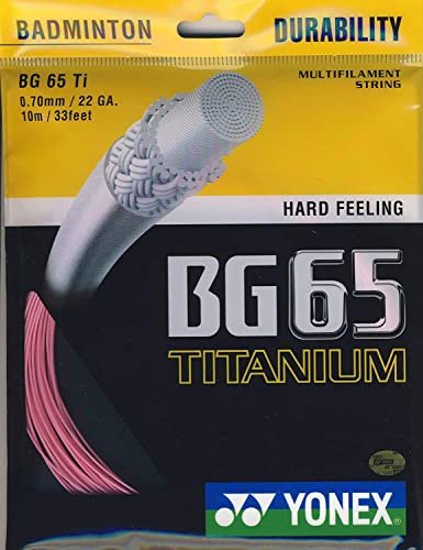 Yonex BG-65 Ti Badminton String Red