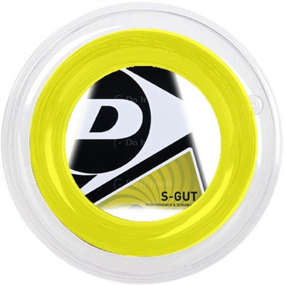 Dunlop Sports 200M/660' Reel S Gut Tennis String -  Yellow