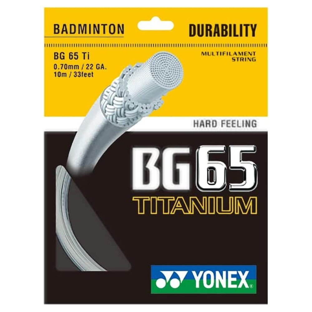 Yonex Bg 65 Ti Badminton String - Black