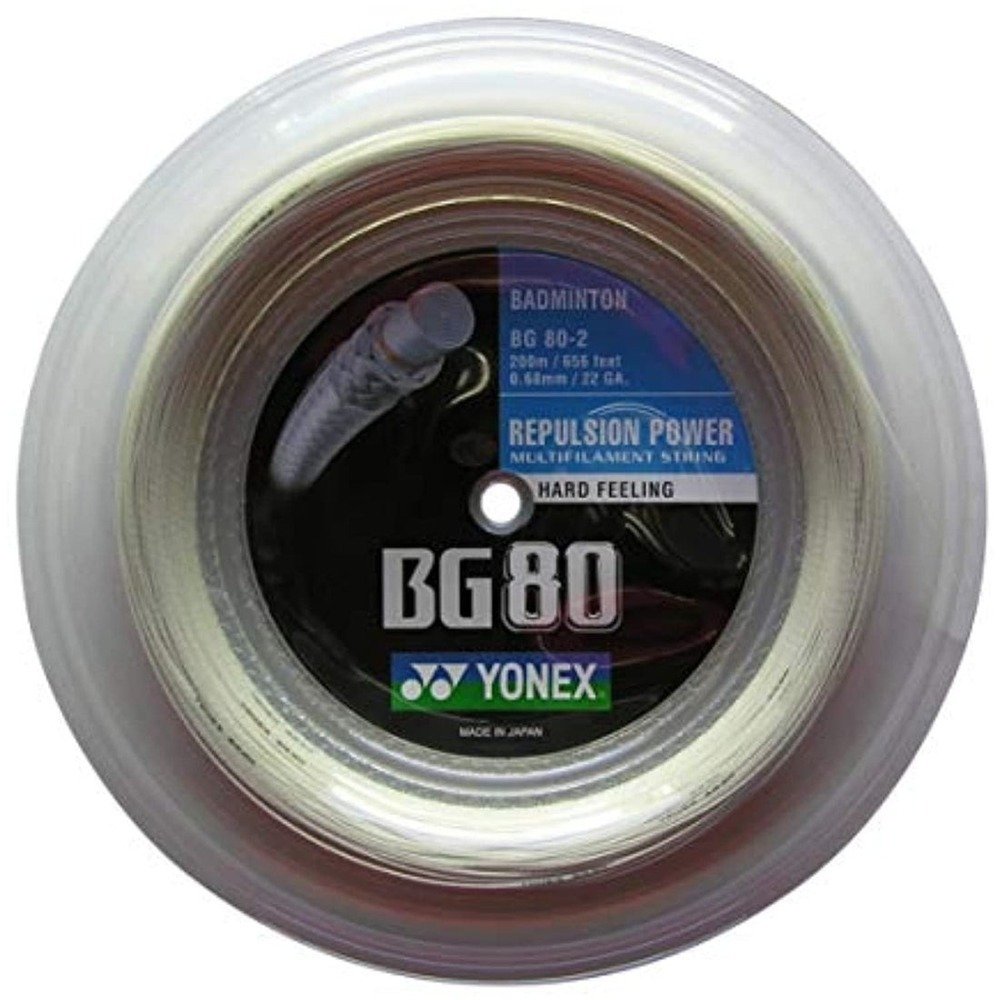 Yonex BG80 Badminton String - 200m Reel