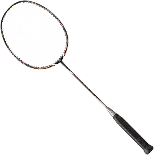 Yonex NanoRay Gray Red Badminton Racket 4U (Choice of String & Tension) (BG 66 Force - White)