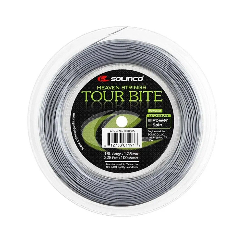 Solinco Tour Bite Tennis String Mini Reel - Silver 16g