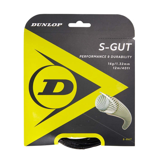 Dunlop Sports S-Gut Synthetic Tennis String - Black