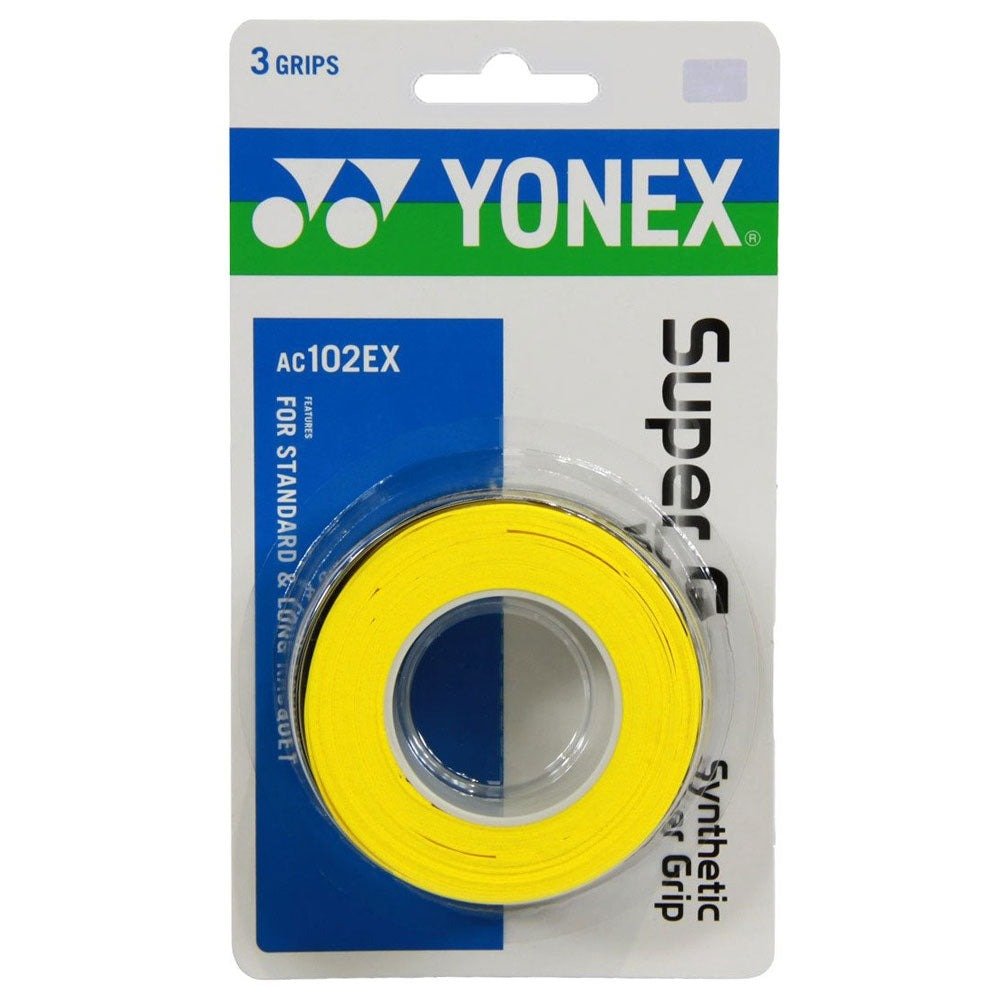 Yonex Super Tennis Grap Overgrip 3 Pack - Yellow