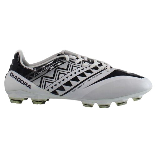 Diadora DD-NA3 GLX 14 White Synthetic Mens Football Boots - White/Black