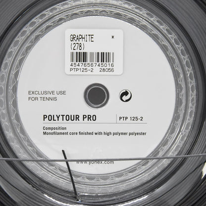 Yonex Poly Tour Pro 1.25/16L Tennis String Reel , Graphite