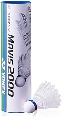 60x YONEX Mavis 2000 White Cork Base Badminton Shuttles (10x Pk6 - Medium
