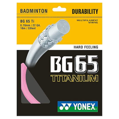 Yonex Bg 65 Ti Badminton String - Black