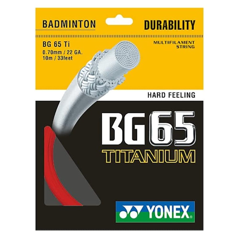 Yonex Bg 65 Ti Badminton String - Black