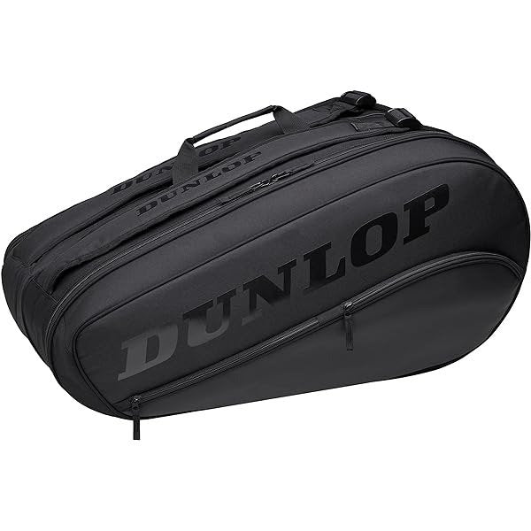 Dunlop Sports Team 3-Racket Thermo Tennis Racket Bag - Black/Black