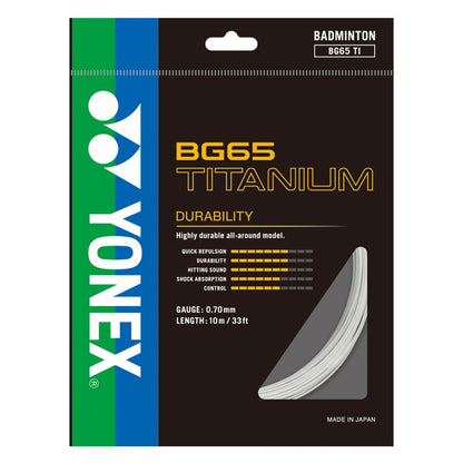 Yonex Bg 65 Ti Badminton String - Black