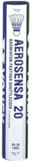 YONEX Aerosensa 20 Goose Feather Badminton Shuttles Pk12 White