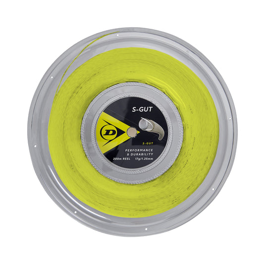 Dunlop Yellow S Gut String 17G Reel