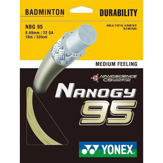 Yonex Nanogy 95 Badminton Racket String - Cosmic Gold