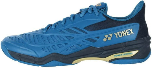 YONEX Power Cushion Cascade Drive Badminton Court Shoe (Teal Blue/Gold) (7.5)