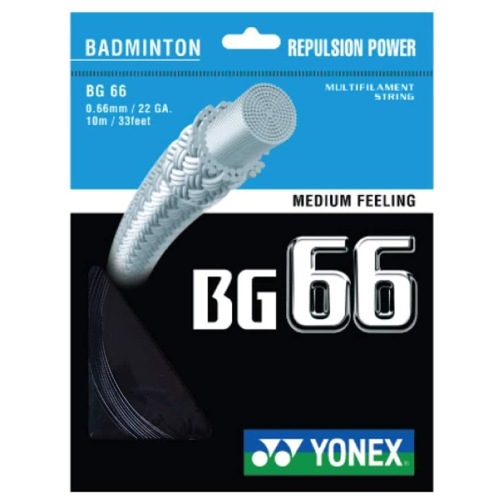 Yonex BG 66 10m Badminton String - Black