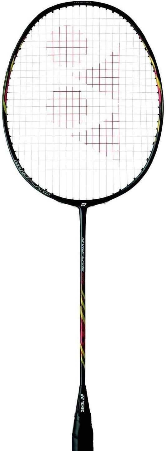 YONEX NanoFlare 800 Badminton Racket (Matte Black) (4UG5) (Choice of String & Tension) (BG 66, Tension - 25)