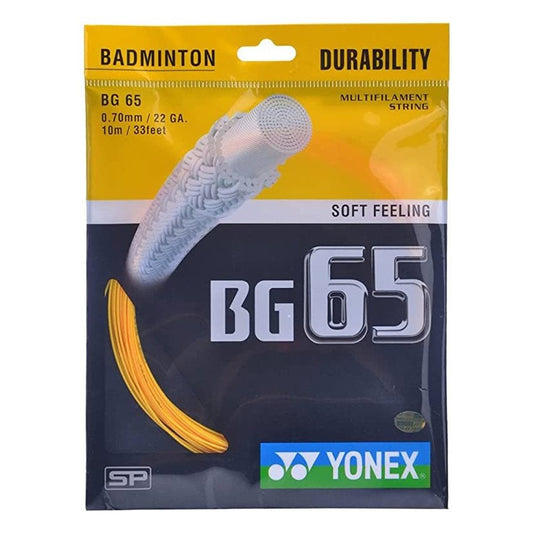 Yonex BG 65 Badminton String - Orange