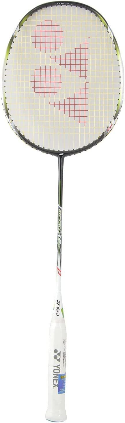Yonex Isometric Alpha Badminton Racquet, Pre Strung 3U4 (Pearl White)