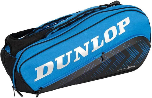 Dunlop Sports FX Performance 8-Racket Tennis Bag, Black/Blue