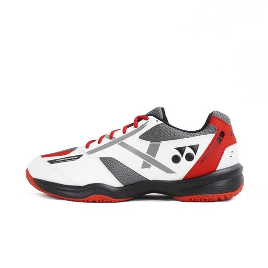 Yonex Men's Power Cushion 39 Wide Badminton Shoes - White/Red