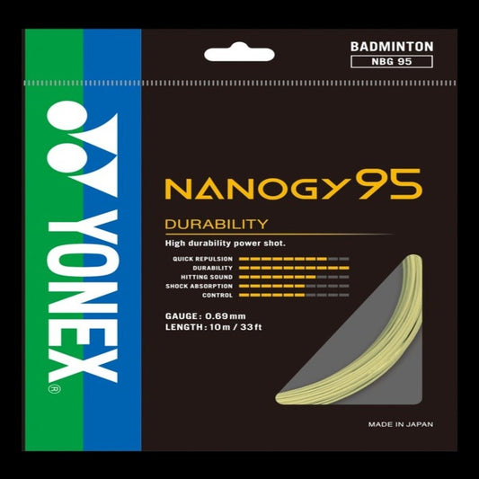 Yonex Nanogy 95 Badminton String - Flash Yellow