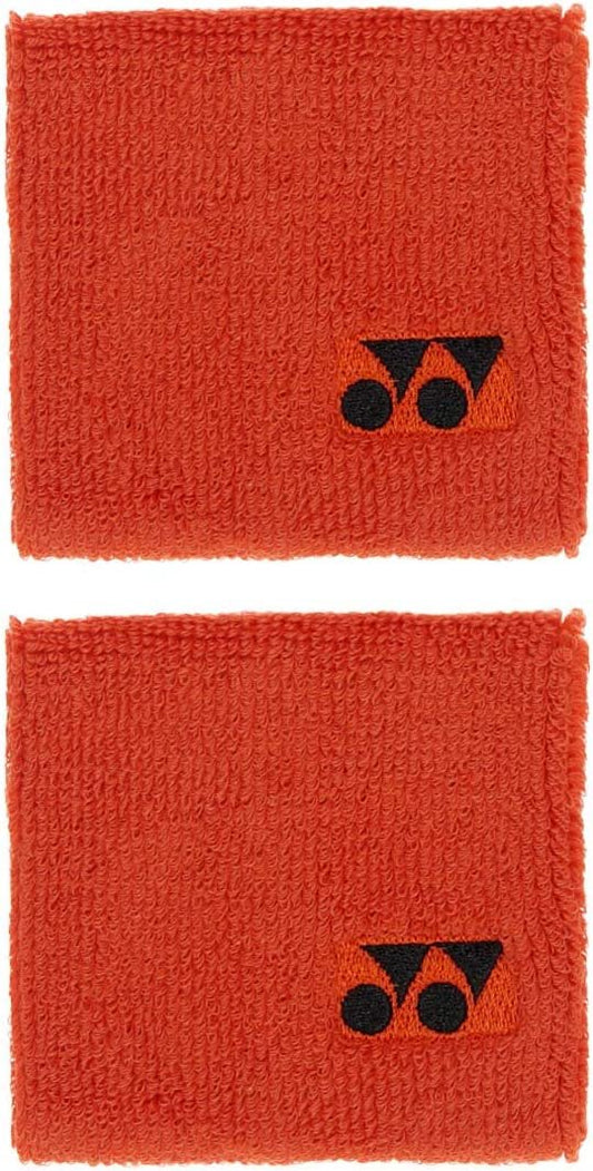 Yonex Single Wide Wristbands 2 Pack Color: Orange