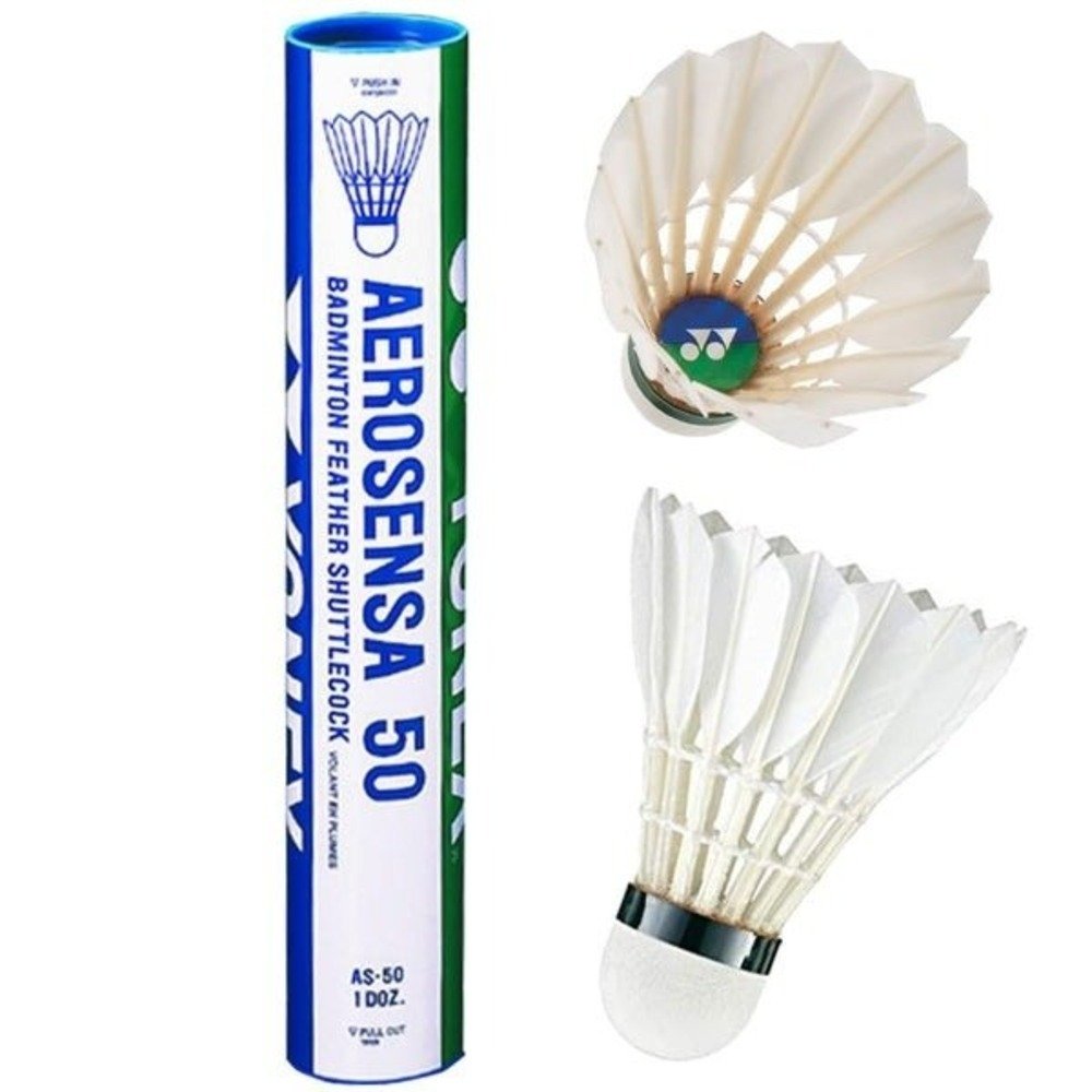 Yonex Aerosensa 50 Goose Feather Badminton - 12 Shuttles